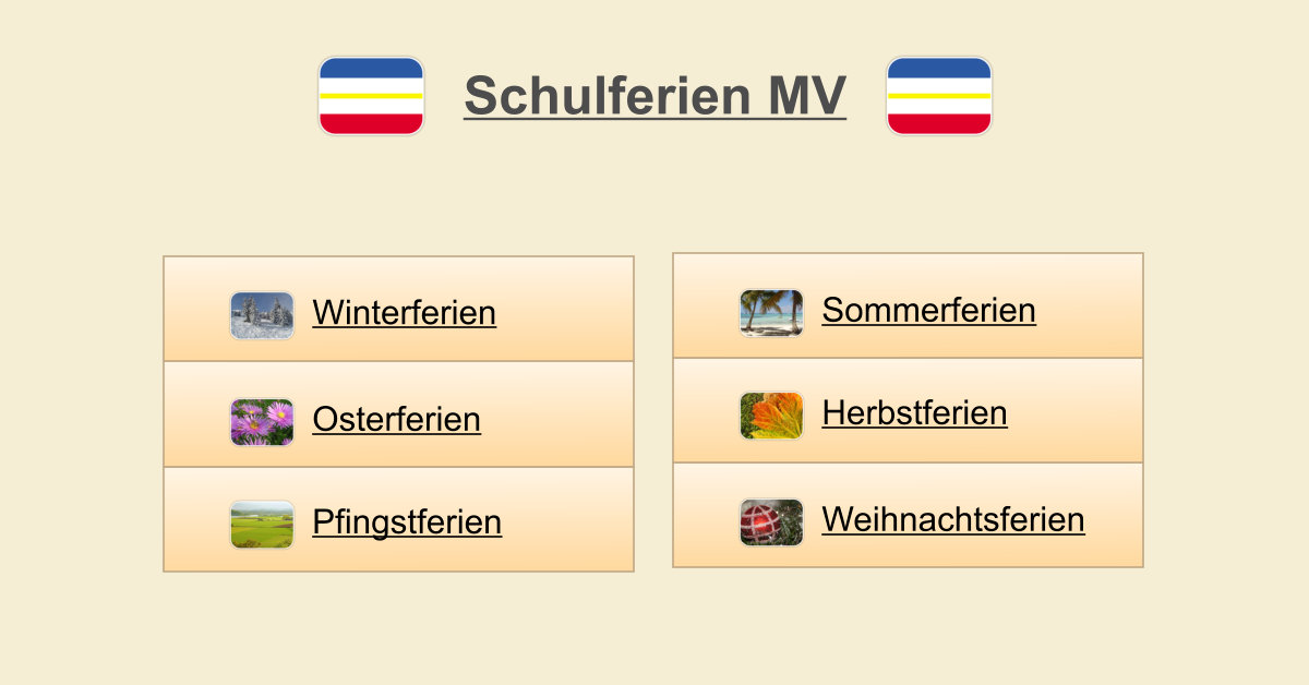  Schulferien MV - (Termine & Übersicht) 