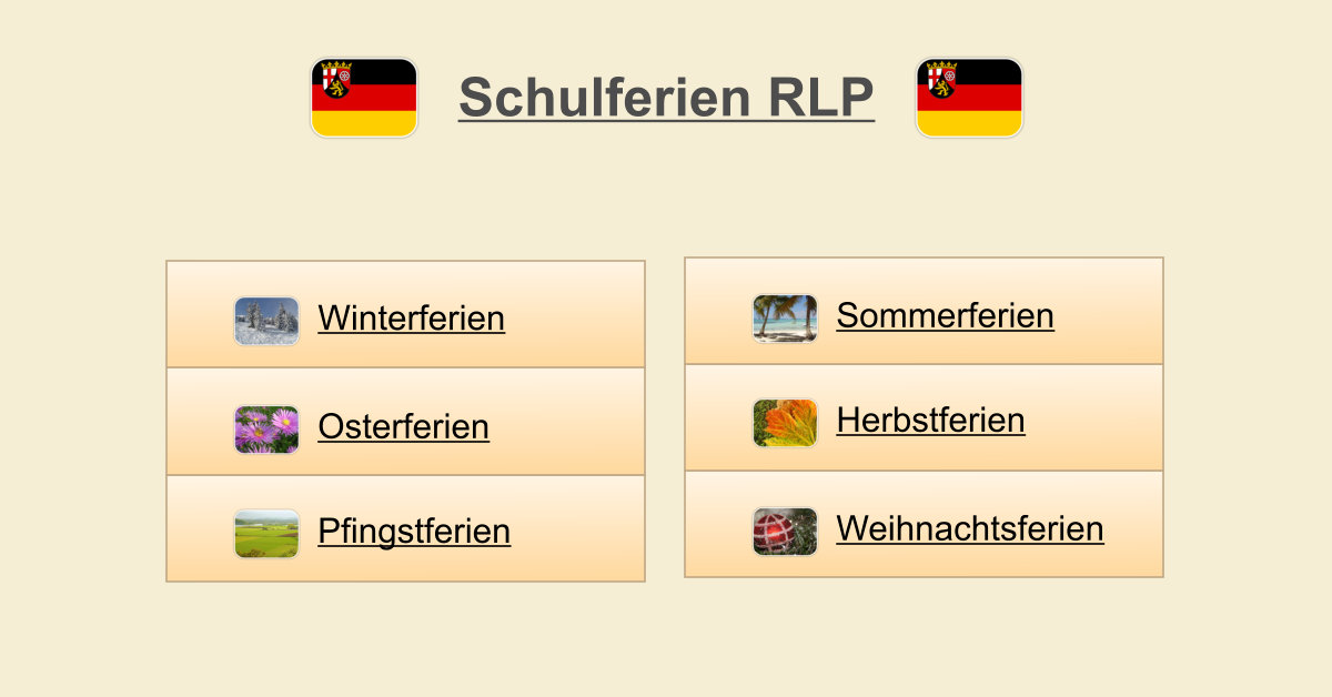 Schulferien RLP - (Termine & Übersicht)