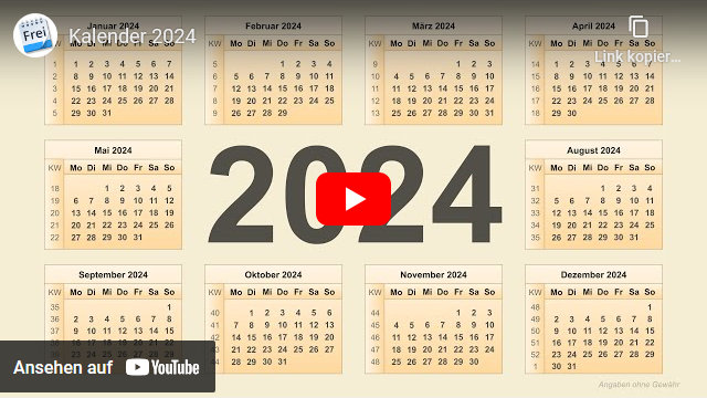 Video: Kalender 2024