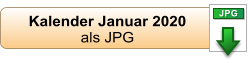 Kalender Januar 2020  als JPG JPG