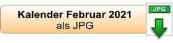 Kalender Februar 2021  als JPG JPG