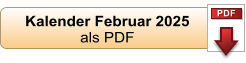 Kalender Februar 2025  als PDF PDF